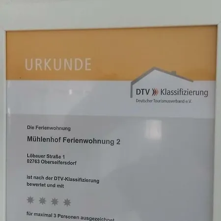 Apartment Muehlenhof Oberseifersdorf *